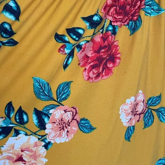YELLOW Floral Maxi Dress - Picture 4 of 5